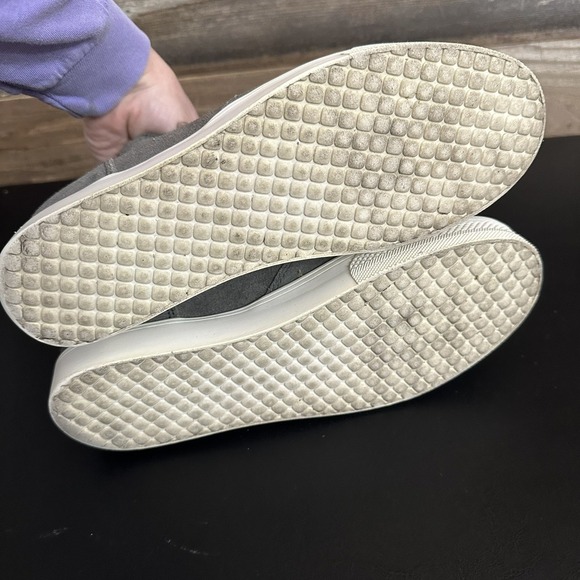 Steve Madden Wedgie High Top Sneaker Leather Streetwear Gray Bootie Shoes 8.5 - Picture 9 of 10